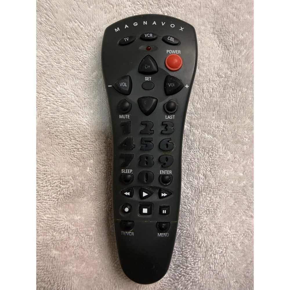 Magnavox Universal Remote Control TV VCR CBL Tested R90260